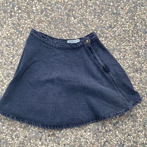 American Apparel Jeans Black Denim Mini Skirt